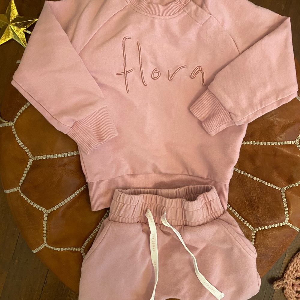 Jamie Kay Flora Sweatsuit Set 1 YR